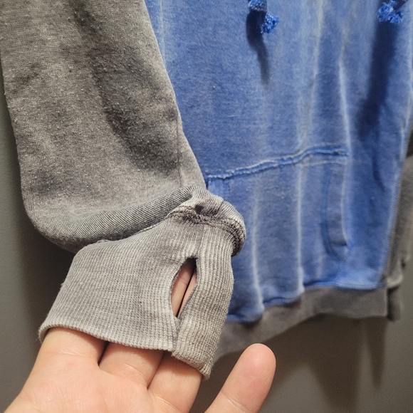 Ocean Drive Blue and Grey Hoodie M - Picture 5 of 6